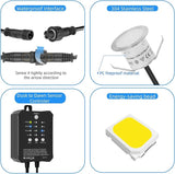 Recessed Deck Stair Lighting with Timer Photocell Sensor Transformer, Dimmable, Low Voltage LED Step Riser Lights | Lumora