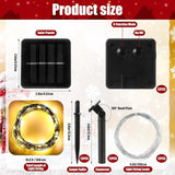 12 Pcs Solar String Lights Solar Mini Teeny Tiny Fairy Firefly Twinkle Light Waterproof 16ft 50 LEDs Garden String | Lumora