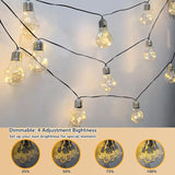 Battery Operated Outdoor Lights 22.85FT 20 Edison Bulb String Light Outdoor 100 LED Fairy Lights with Timer & 8 | Lumora