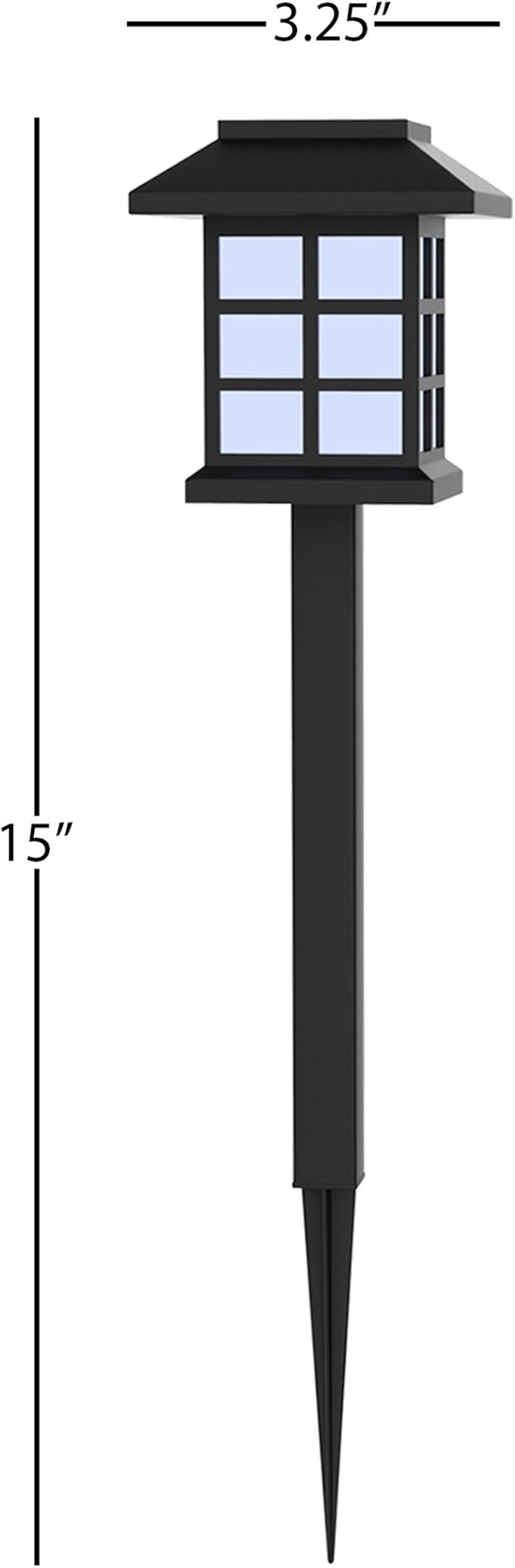 Pure Garden Solar Powered Lights (Set of 6)- LED Outdoor Stake Spotlight Fixture for Gardens, Pathways, and Patios | Lumora