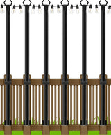 LETIANPAI 6 Pack String Light Poles,5 Ft Metal Poles with Fence Bracket for Outdoor String Lights,Outdoor Light | Lumora