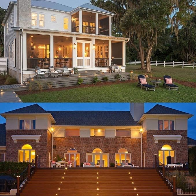 Lixada Recessed LED Deck Light Kit In Ground Outdoor Landscape Light IP67 Waterproof Low Voltage for Outdoor Yard | Lumora
