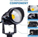 SUNVIE 24 Pack Low Voltage Landscape Lights LED 12W Landscape Lighting with connectors AC/DC 12V-24V Outdoor | Lumora