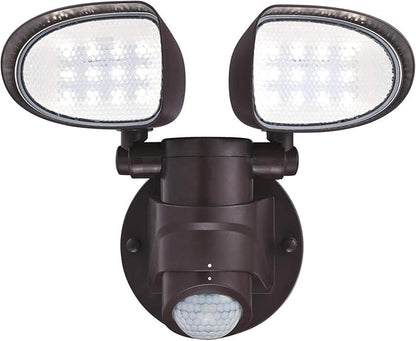 Westinghouse 6364300 Two 18W Motion Sensor, Bronze Finish with Acrylic Lens LED Outdoor Security Wall Light,