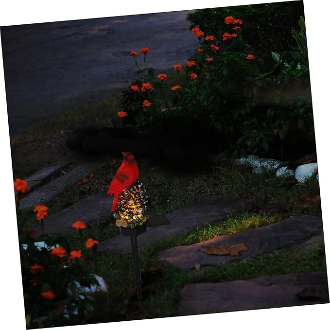 Solar Garden Stake Light Creative Cartoon Bird Design Solar Lamp for Lawn Patio Garden Decor Easy Installation Automatic Dusk Activation for Outdoor Spaces