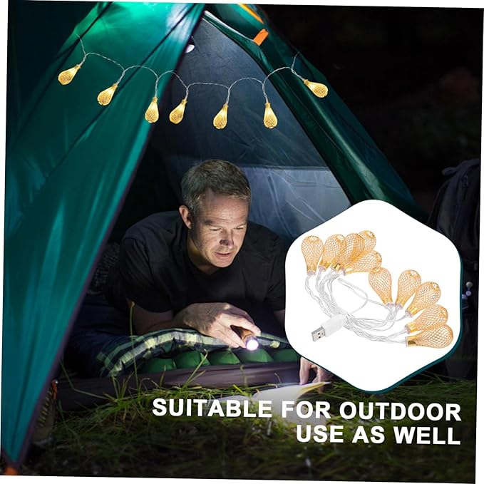 Lantern String Lights LED Warm Water Drop Decorative Lights Indoor Outdoor Hanging Garden Tent Bedroom Party Patio | Lumora