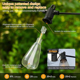 FOOMAN LED Outdoor String Lights, 50FT Outside Waterproof Patio Lights with 25+2 Shatterproof ST38 Edison Bulbs | Lumora