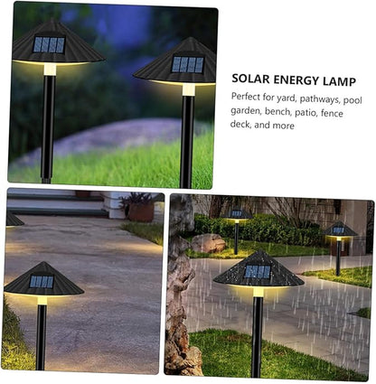 Solar Energy Mushroom LED Lawn Light, Waterproof Outdoor Garden Path Lamp Warm Light, Solar Powered Landscape Lighting for Yard and Patio