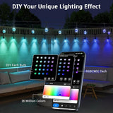 XMCOSY+ Smart Outdoor String Lights - 123ft RGBCWIC Patio Lights with 40 Color Changing Bulbs, LED String Light for | Lumora
