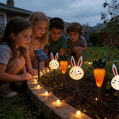 Easter Solar Lights,Decorative Easter Bunny Carrot Pathway Waterproof Lighting | Yard Solar Lights - for Garden Yard Patio Porch Lawn Walkway Courtyard Landscaping