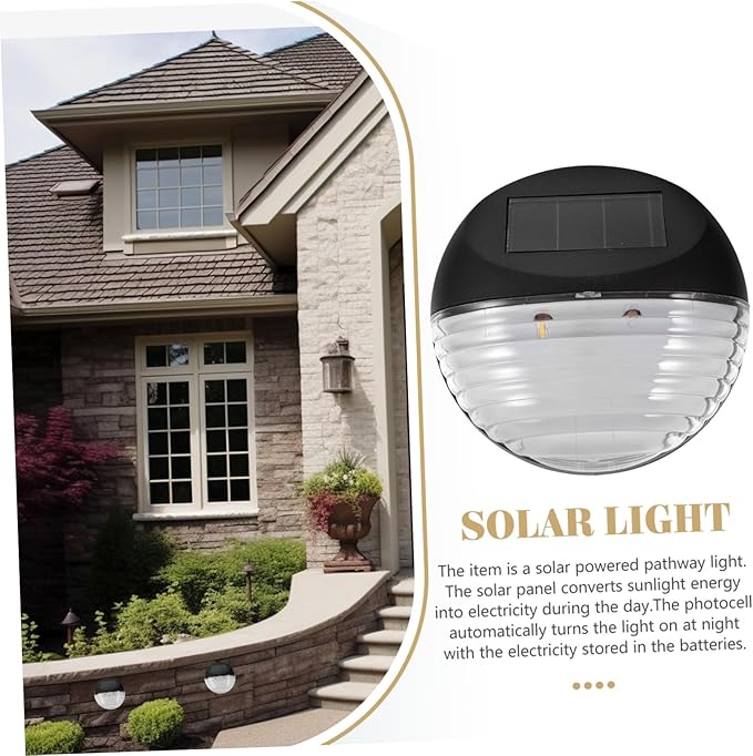 ARTIBETTER Solar Pathway Lights 4 Pack Solar Powered Outdoor Stairs Fence Garden Security Lamps | Lumora