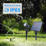 APONUO Metal Solar Spot Lights Outdoor with 9.8ft Cable Solar Powered Landscape Lighting Low Voltage IP65 | Lumora