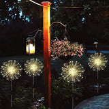 Solar Garden Lights 4-Pack Waterproof Decorative Pathway Firefly Lights for Courtyard & Garden Party Warm White | Lumora