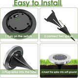 INCX Solar Lights Outdoor Waterproof,12 Pack Solar Lights for Outside, Solar Garden Lights Landscape Lighting for | Lumora