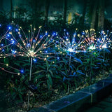 105LED Solar Fireworks Lights 2Pcs IP44 Waterproof Outdoor Lawn Path Garden Lamps - Long - Lasting Polysilicon | Lumora