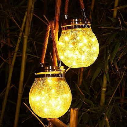 Ulalaza 2PCS Garden Solar Lights Warm Color LED Flower Stake Light Decorative Landscape Lawn Yard Outdoor Lights Lamp Body Diameter 11mm/4.3inch Height 14cm/5.5inch