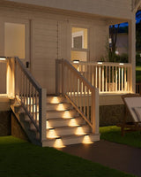 VOLISUN Solar Deck Lights 16 Pack, Bright Warm White Glow LED Large Size Lamp, IP65 Waterproof Step Lights Outdoor | Lumora