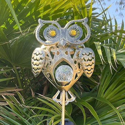 Owl Light for Garden Decor - Waterproof Pathway Stakes, Outdoor Lawn Patio Lights, Unique Yard Gift for Family