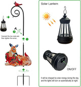 Deer Metal Garden Stake with Solar Light, Christmas Decorations Outdoor Waterproof Sloar Lights Outside, Doe and | Lumora