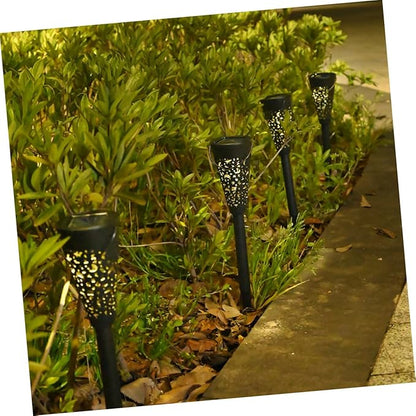 Solar Yard Lights Outdoor Waterproof Solar Pathway Lights Warm White Lawn Garden Lighting for Patio and Home Decor