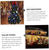 2 Sets Solar Powered Outdoor LED String Lights Beads Fairy Lights for Garden Patio Xmas Wedding Party Decor Warm | Lumora