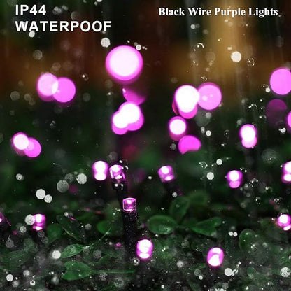 FULLBELL Black Light String Lights Blacklight 100 LEDs 33 Feet Black Lights for Glow Party, Blacklights for Birthday Party Halloween Christmas Bedroom (Purple)