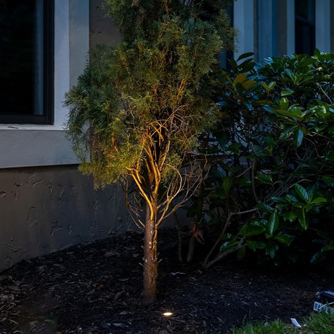 VOLT 12V Waterproof IP68 Mini Well Light with Brass Top (Bronze) for Low Voltage Landscape Lighting of Pathway | Lumora