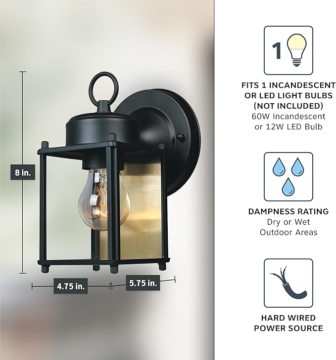 Designers Fountain Ivy Trail Outdoor Light Fixture Pack of 2, 8.25 Inch Exterior Wall Lantern Sconce Set for Front | Lumora