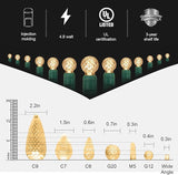 Warm White G12 LED Christmas Lights Outdoor- 71 FT 140 Count Berry LED Christmas Lights Outdoor Waterproof | Lumora