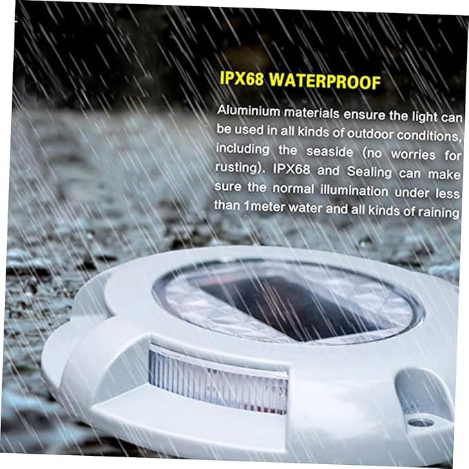 SUPVOX Solar Ground Lights: Aluminum Alloy Automatic Led Solar Driveway Lights for Garden - Outdoor Path Light | Lumora