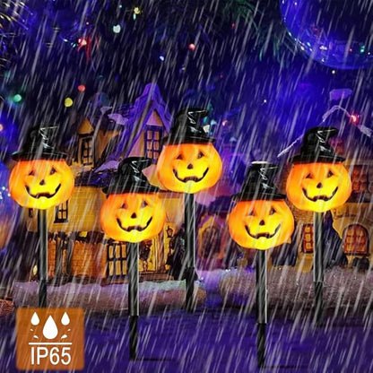 5pack Solar Halloween Skull Lights Decorations Outdoor, Waterproof Skull Solar Pathway Lights, Solar Halloween Garden Lights Scary Skeleton LED Lights for Patio Lawn Yard Garden (C)