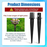 12pcs Solar Light Replacement Stakes, 5.31x0.78in Metal Replacement Stakes Solar Lights Spikes Outdoor Lighting | Lumora
