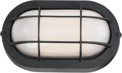 Westinghouse 6113600 Traditional One-Light Dimmable LED Outdoor Wall Light, Textured White Finish, White Glass