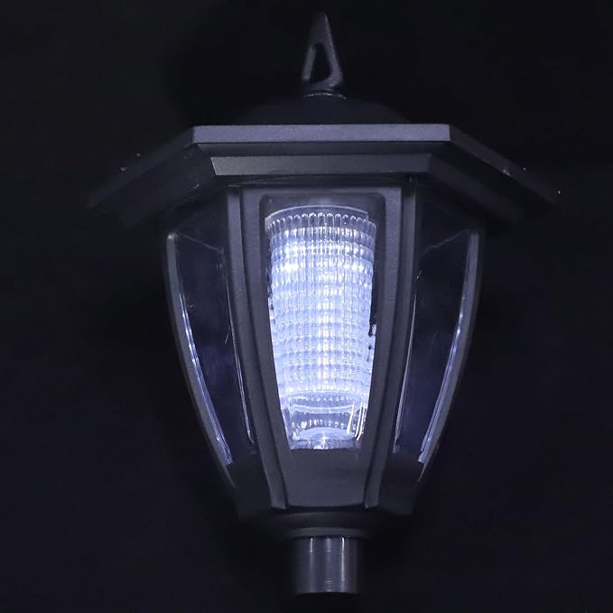 Solar Powered Garden Pathway Lights Outdoor Decorative Landscape Lighting Medium Size Retro European Style Courtyard Lawn LED Solar Walkway Lamps
