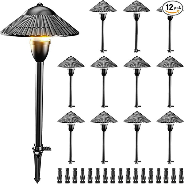 ZUCKEO Low Voltage Landscape Lighting LED Pathway Lights, 5W Landscape Path Lights 3000K Warm White 12-24V, Outdoor | Lumora