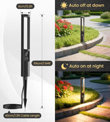 MEIKEE 5W Low Voltage Pathway Lights, 2700K 250LM LED Landscape Lighting, Auto On/Off, 12-24V, Aluminum Waterproof | Lumora