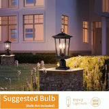 Outdoor Post Lights, Cast Aluminum Lamp Post Light Fixture, 2-Light Pole Mount Light with Clear Glass, Outdoor Pier | Lumora