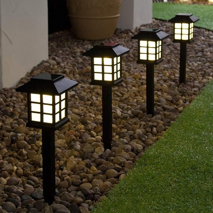 8 Pack Solar Pathway Lights Outdoor, Waterproof Outdoor LED Solar Powered Garden Lights for Lawn, Patio, Yard | Lumora