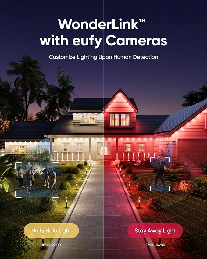 eufy Outdoor String Lights E10, 96ft with 30 Smart RGBWW LED Bulbs, Endless AI Light Themes for Christmas | Lumora