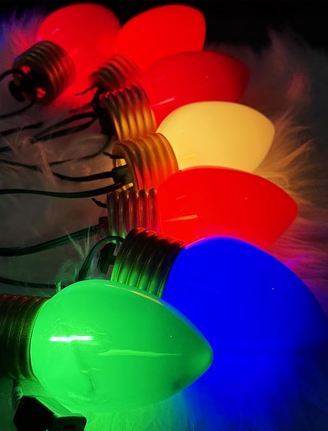 16Ft Jumbo LED Multicolor Valentine's Day String Lights Outdoor with 10 T13 LED Bulb, Multicolor Hanging String | Lumora