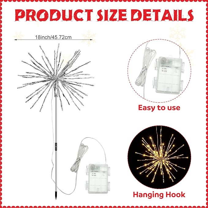 Twinkling Starburst Christmas Tree Star Topper Fairy Light 20 of 120 LED Lights - Outdoor Lighting Accessory | Lumora