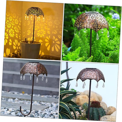 Solar Power Garden Landscape Lamp Umbrella Design Led Outdoor Patio Decor Solar Pathway Lights Led Outdoor Lighting