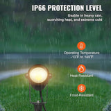 VEVOR Landscape Lighting, 6W Low Voltage LED Landscape Lights, IP66 Waterproof Landscape Spotlights Yard Lawn | Lumora
