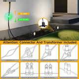 Low Voltage Safety Landscape Lights Outdoor: 7W 840LM LED Landscape Lighting with Connectors & Transformer for Tree | Lumora