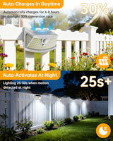 Aootek New Solar Motion Sensor Lights 120 LEDs with Lights Reflector,270° Wide Angle, IP65 - Outdoor Path Light | Lumora