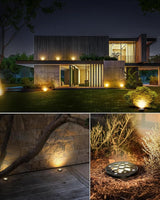HIBOITEC Low Voltage Landscape Lighting 12-24V 12W LED Outdoor In-Ground IP67 Waterproof Well Lights 3000K Warm | Lumora
