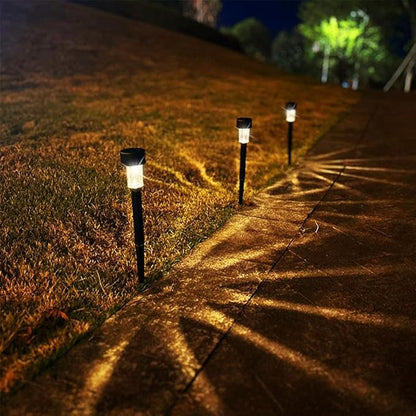 Solar Outdoor Lights,Solar Lights Outdoor Waterproof,11.6 Inch Solar Stake Lights for Pathway,Auto On/Off Solar Yard Lights for Lawn Patio Walkway Driveway Decor Landscape Lighting (White 5pc)