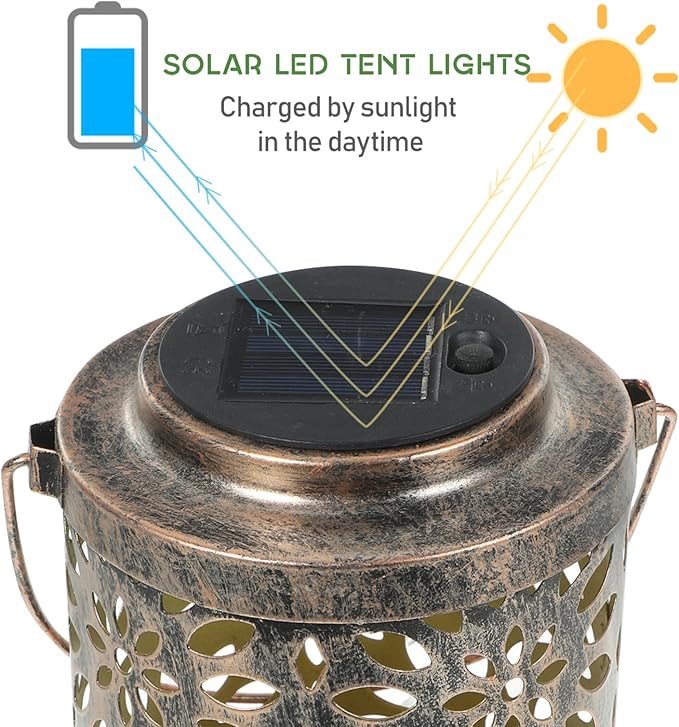 1pc Solar Claws Projection Lamp Hollowed Out Pattern Outdoor Light with Handle for Garden Solar Landscape Lantern | Lumora
