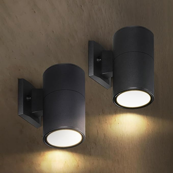 ASD 1 Light LED Indoor & Outdoor Wall Light Fixture | 9W 1000LM 3000K-5000K 120V Cylinder Up Down Lights | Dimmable | Lumora