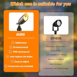 ZONEGRACE Solid Brass 12V Low Voltage Landscape Lighting,Heavy-Duty Waterproof Outdoor LED Spotlights Fixtures with | Lumora